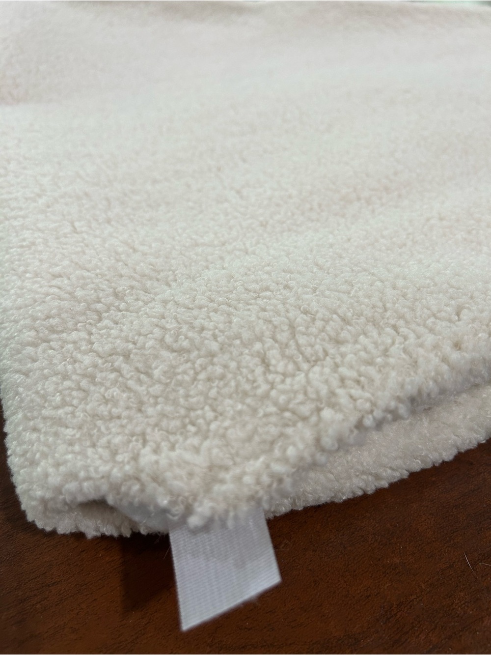 Beige Sherpa Christmas Tree Skirt - Picture 3 of 8